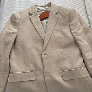 H&M Beige Linen Kids Blazer with Match Pants